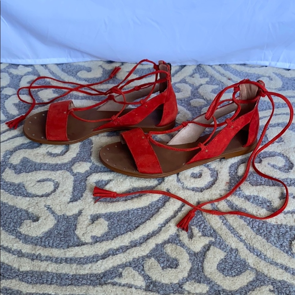 Madewell Lace Up Gladiator sandals